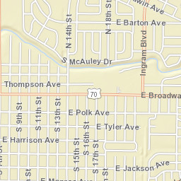 700-742 East Broadway Avenue West Memphis AR Street Map