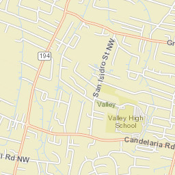 1828 Calle Barbarita NW Albuquerque Street Map