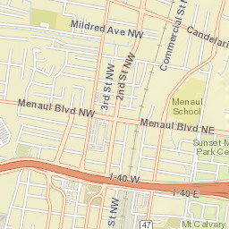 405 Phoenix Avenue Northwest Albuquerque NM Street Map