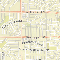 12428 Prospect Avenue Northeast Albuquerque NM Street Map