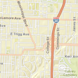 930-940 East McLemore Avenue Memphis Street Map