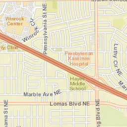 Interstate 40, Albuquerque, NM 87110 Street Map