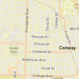 1327 Main Street Conway AR 72034 Street Map