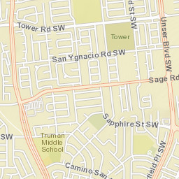 8700-8756 Tower Rd SW Albuquerque Street Map