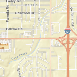 1770-1810 Bender Road Memphis TN Street Map