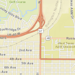 501-505 23rd St, Canyon, TX 79015 Street Map