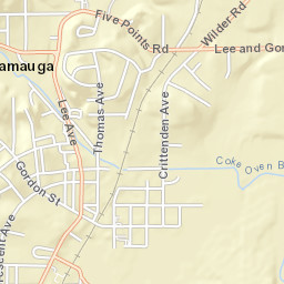 500-598 Lee Avenue, Chickamauga, GA Street Map