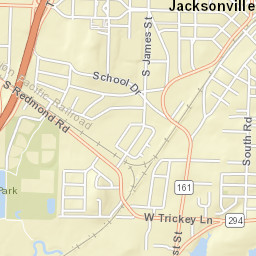 1224-1320 W Main St S, Jacksonville, AR Street Map