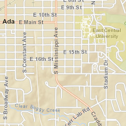 801 North Broadway Avenue, Ada, OK Street Map