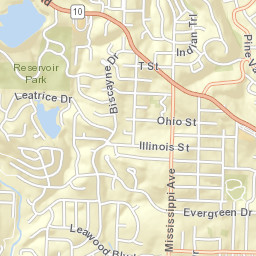 8719 Evergreen Drive, Little Rock, AR Street Map