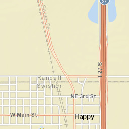 Marshall Formby Memorial Hwy, Happy, TX Street Map