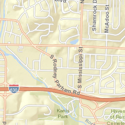 101-131 South Rodney Parham Road Little Rock AR Street Map