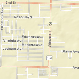 2098-2314 East Avalon Avenue, Muscle Shoals Street Map