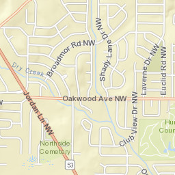 1201-1213 Oster Drive Northwest, Huntsville Street Map