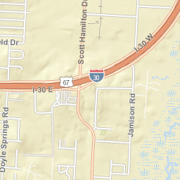 Interstate 30 Frontage Road, Little Rock, AR Street Map