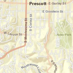 101-199 South Montezuma Street, Prescott Street Map