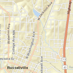 301-399 Oak Street, Russellville, AL 35653 Street Map