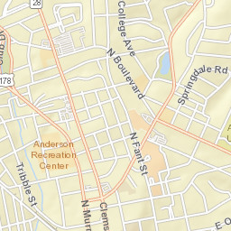 301-499 Kingsley Road Anderson SC Street Map