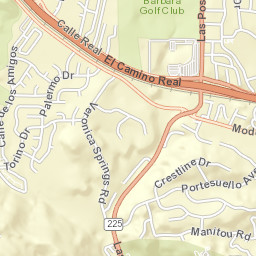 El Camino Real, Santa Barbara, CA 93105 Street Map