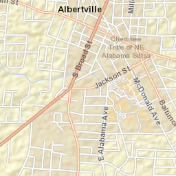 100-106 North Willow Street, Albertville, AL Street Map