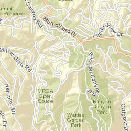 7444 Mulholland Dr, Los Angeles, CA 90046, USA Street Map