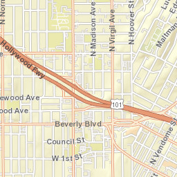 281-299 Silver Lake Blvd, Los Angeles, CA Street Map