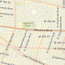 722-748 South Fairfax Avenue Los Angeles Street Map