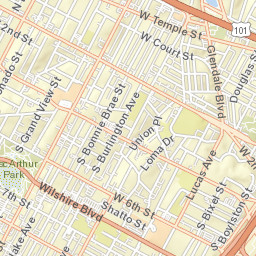 601-649 S Alvarado St, Los Angeles, CA 90057, USA Street Map