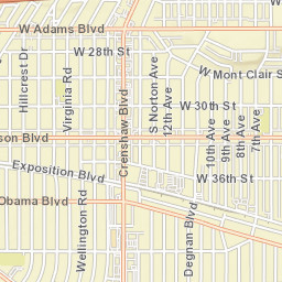 3417 W Jefferson Blvd, Los Angeles, CA Street Map