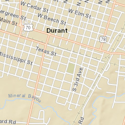 100 North 4th Avenue, Durant, OK 74701 Street Map