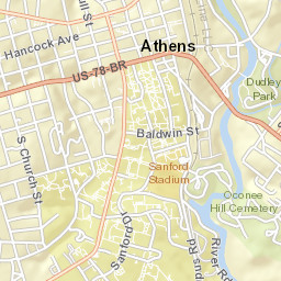 264 Field Street, The University of Georgia Street Map