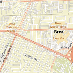 601-633 S Brea Blvd, Brea, CA 92821, USA Street Map