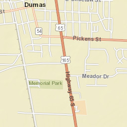 401-599 Pickens St, Dumas, AR 71639 Street Map