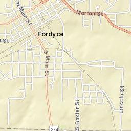 400-404 South Main Street, Fordyce, AR Street Map