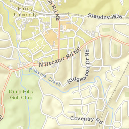 15 Fishburne Lane, Emory University, Atlanta Street Map