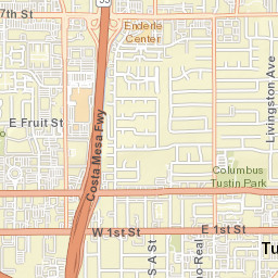 1010 N Tustin Ave, Santa Ana, CA Street Map