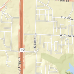 458-568 Katy Memorial Expressway, Denison Street Map
