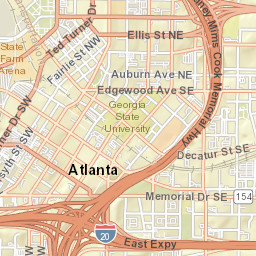 135 Andrew Young International Boulevard Northwest Atlanta GA Street Map