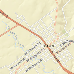 402 W Church St, St Jo, TX 76265 Street Map