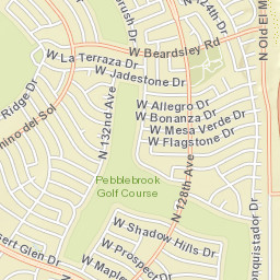 19806 North Star Ridge Drive, Sun City West, AZ Street Map