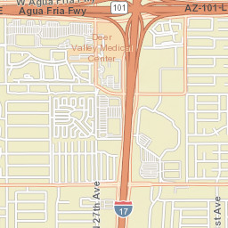 18614-18998 N 23rd Ave Phoenix AZ Street Map