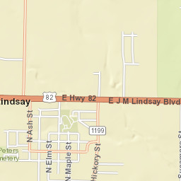 400-498 Ash Street, Lindsay, TX 76250, USA Street Map
