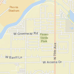 7699 West Greenway Road Peoria AZ Street Map