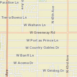 4947-5017 W Banff Ln Glendale AZ Street Map