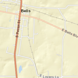 313 West Lovers Lane, Bells, TX 75414, USA Street Map