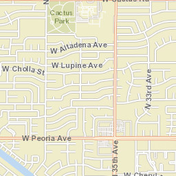 3849-3877 W Beryl Ave Phoenix AZ Street Map