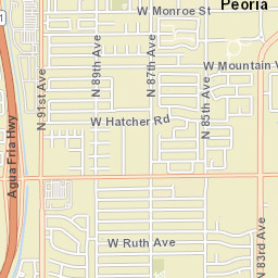 8595 West Cinnabar Avenue, Peoria, AZ Street Map