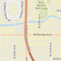 Black Canyon Freeway Phoenix AZ 85051 Street Map