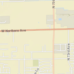 7540 W Northern Ave, Glendale, AZ 85303, USA Street Map