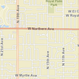 1638 West Royal Palm Road Phoenix AZ Street Map
